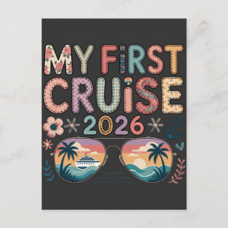 My First Cruise 2026, First Cruise Vacation Gift Postcard
