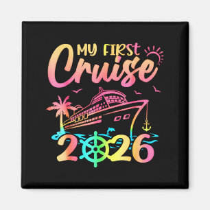 My First Cruise 2026 Funny First Time Cruise Vacat Magnet