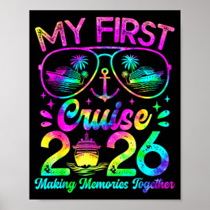 My First Cruise 2026 Funny First Time Cruise Vacat Poster