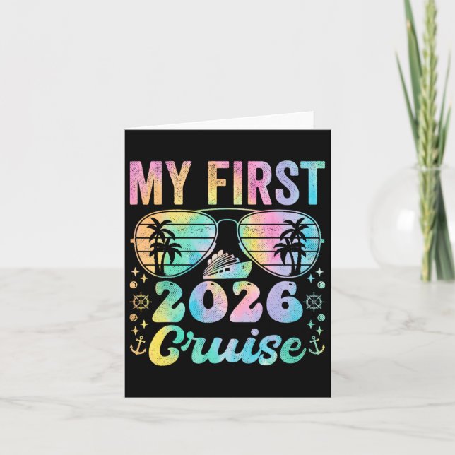 My First Cruise 2026 Vacation Matching Family Crui Card (Front)