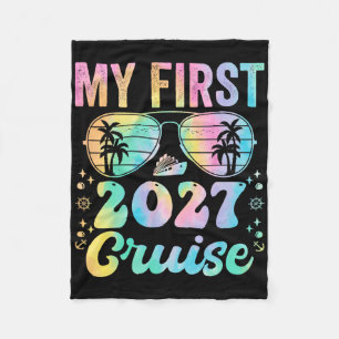 My First Cruise 2027 Vacation Matching Family Crui Fleece Blanket