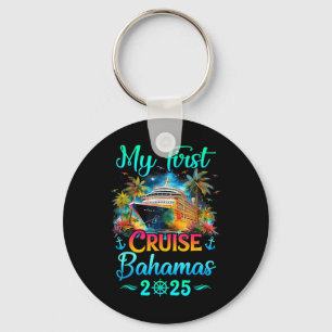 My First Cruise Bahamas 2025 Family Trip Cruisin T Keychain