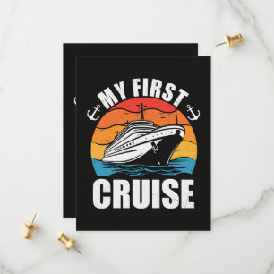 My First Cruise Funny Family Vacation Cruise ship Save The Date