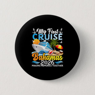 My First Cruise Hamas 2026 Cute First Time Cruise 2 Inch Round Button