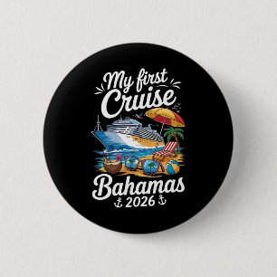 My First Cruise Hamas 2026 Vacation Trip Matching 2 Inch Round Button