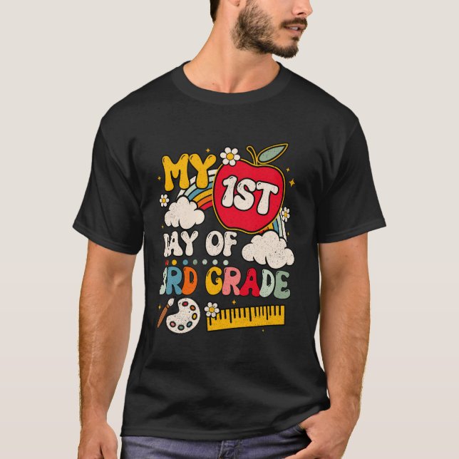 My First Day Of 3Rd Grade I'M 8 Years Old And Read T-Shirt (Front)