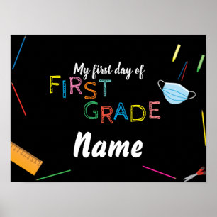 My first day of first grade 2020 sign