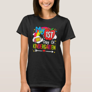 My First Day Of Kindergarten Back To School Girls T-Shirt