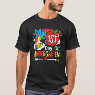 My First Day Of Kindergarten Back To School Girls T-Shirt