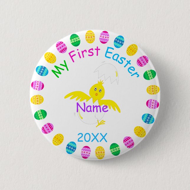 My First Easter 2 Inch Round Button (Front)