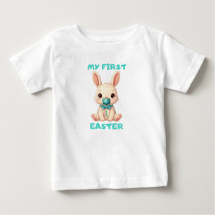 My First Easter – Cute baby bunny with pacifier T-Shirt