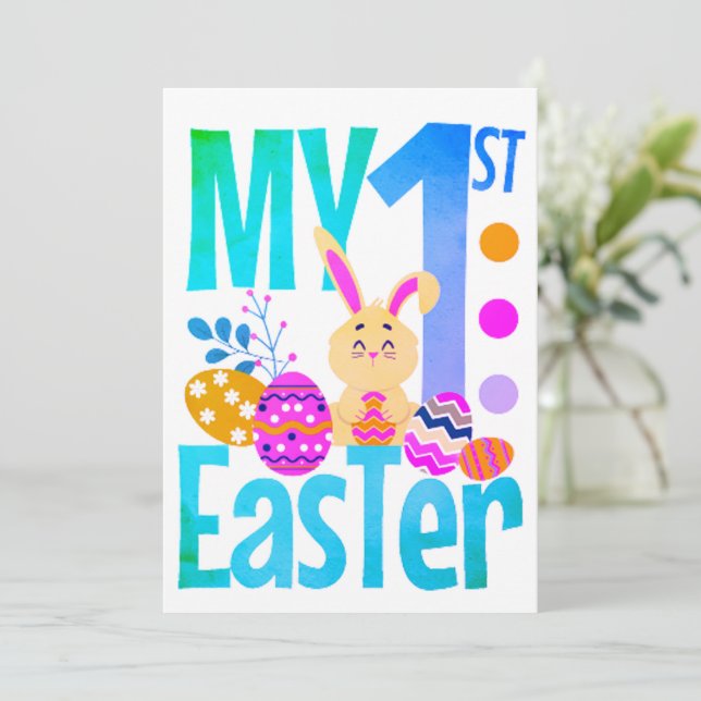My First Easter Holiday Card (Standing Front)
