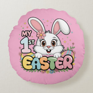 MY First Easter Round Pillow