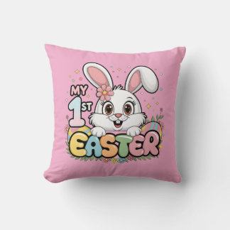 MY First Easter Throw Pillow