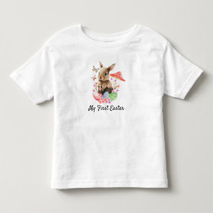 My First Easter Watercolor Bunny  Toddler T-shirt