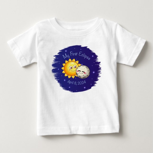 My First Eclipse baby T-shirt (Front)