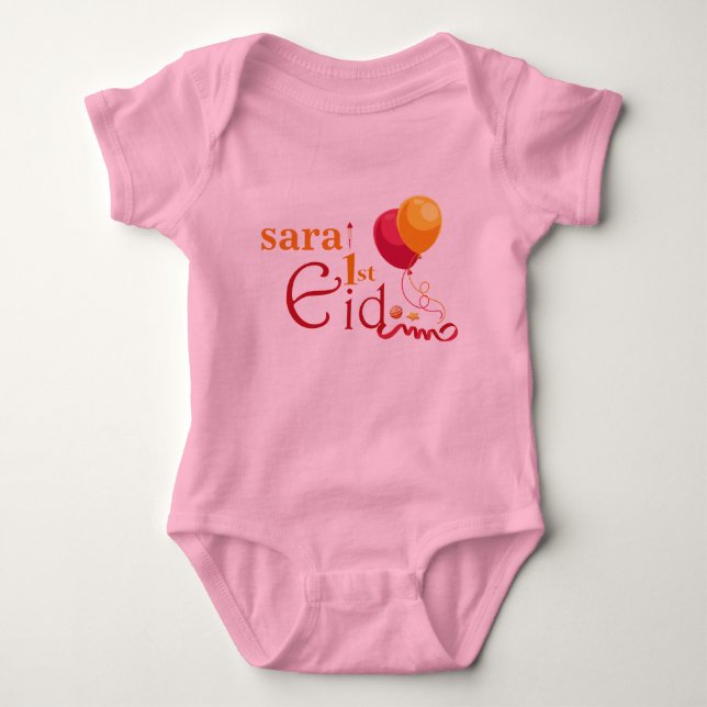My first Eid Baby Bodysuit (Front)