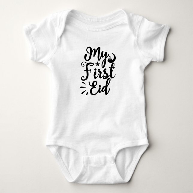 My First Eid Baby Bodysuit (Front)