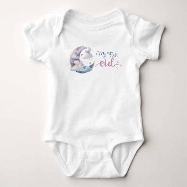 ⭐ My First Eid Baby Romper – Cute & Comfortable Is (Front)