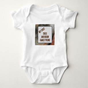 My First Family Picnic Nature Feather Reunion Baby Bodysuit