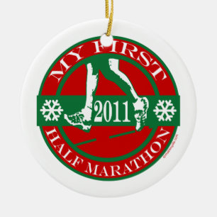 My First Half Marathon - 2011 Ceramic Ornament