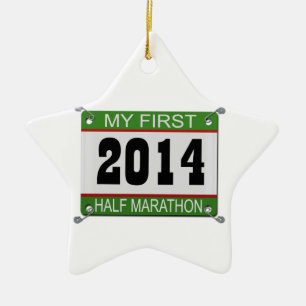 My First Half Marathon Ornament - 2014
