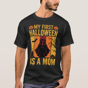 My First Halloween as a Mom Retro Ghost T-Shirt