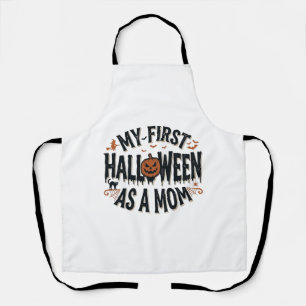 My First Halloween as a Mom Vintage Halloween Desi Apron