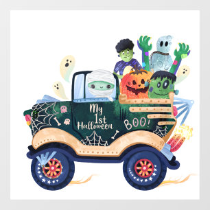 My First Halloween, Monster Truck Window Cling