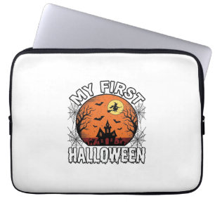 My First Halloween Vintage Toddler Shirt Design_1 Laptop Sleeve