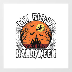 My First Halloween Vintage Toddler Shirt Design_1 Window Cling