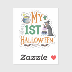 My First Halloween Vinyl Sticker