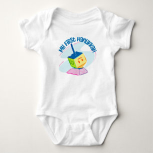My First Hanukkah T-Shirt Baby Bodysuit