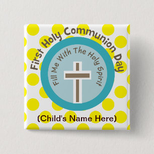 My First Holy Communion Buttons