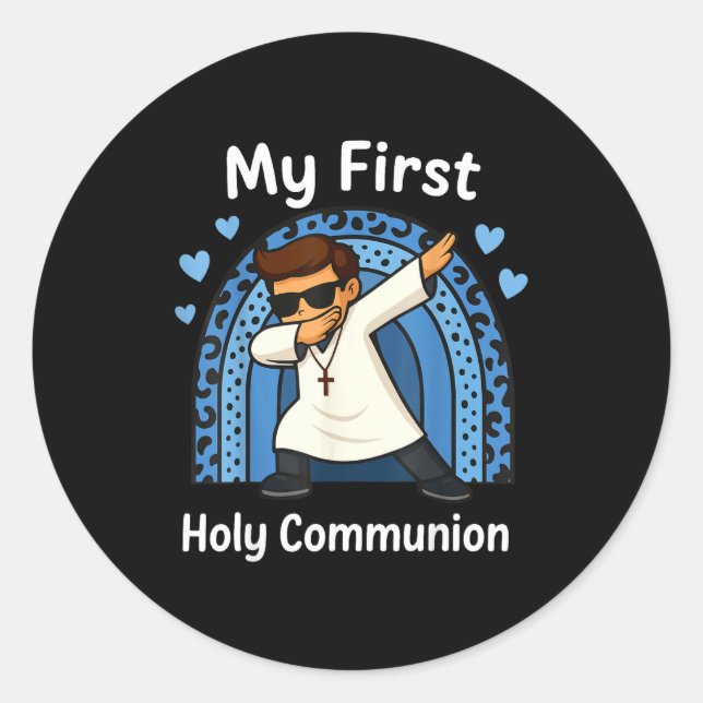 My First Holy Communion  Classic Round Sticker (Front)