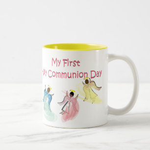 My First Holy Communion Day Two-Tone Coffee Mug