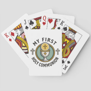 My First Holy Communion Eucharist 1st Christian  Playing Cards