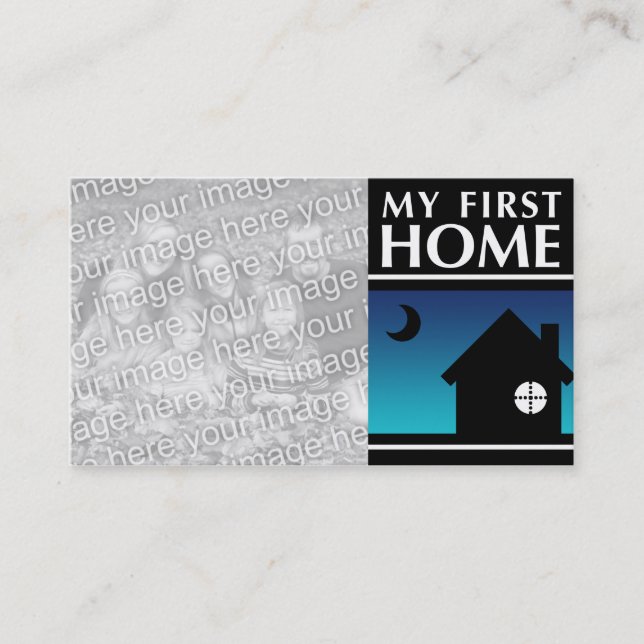 my first home (mod sunrise) business card (Front)