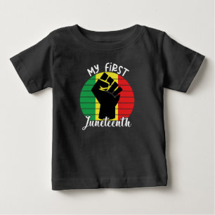 My First Juneteenth , Retro African Black Kids Baby T-Shirt