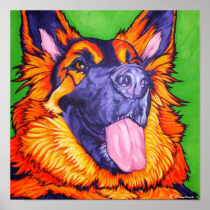 My First King Shepherd Painting Poster