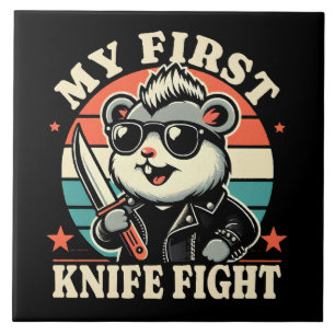 My First Knife Fight - Cool Hamster Tile
