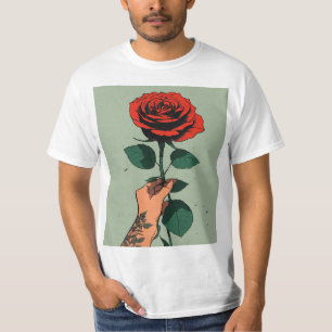 My first love favourite rose flower design T-Shirt