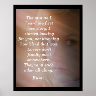 My first love story - Rumi - art print