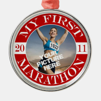My First Marathon - 2011 Metal Ornament
