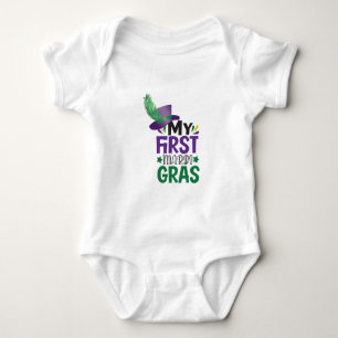 My First Mardi Gras T-Shirt Baby Bodysuit