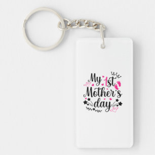 My First Mother's Day As A Mommy 2 Keychain