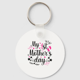 My First Mother's Day As A Mommy 2 Keychain