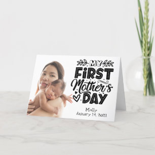 My First Mother's Day Custom Photo card