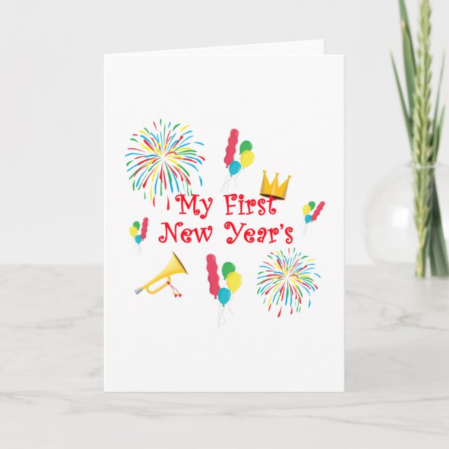 My First New Year's Holiday Card (Front)