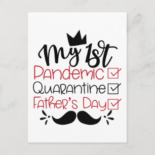 My First Pandemic Quarantine Father's Day Postcard